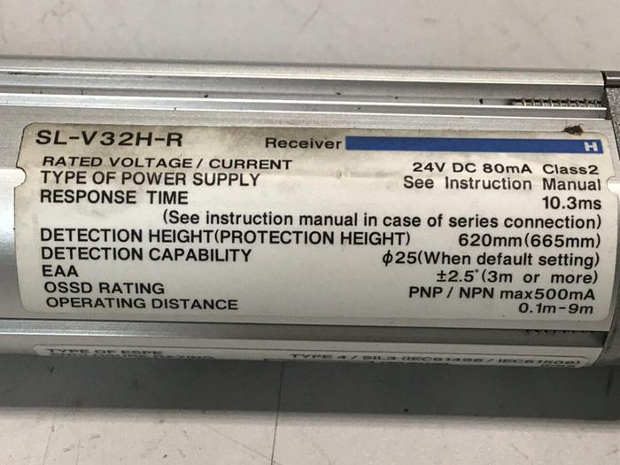 Used KEYENCE CORP Light Curtain Receiver SL-V32H-R #115269
