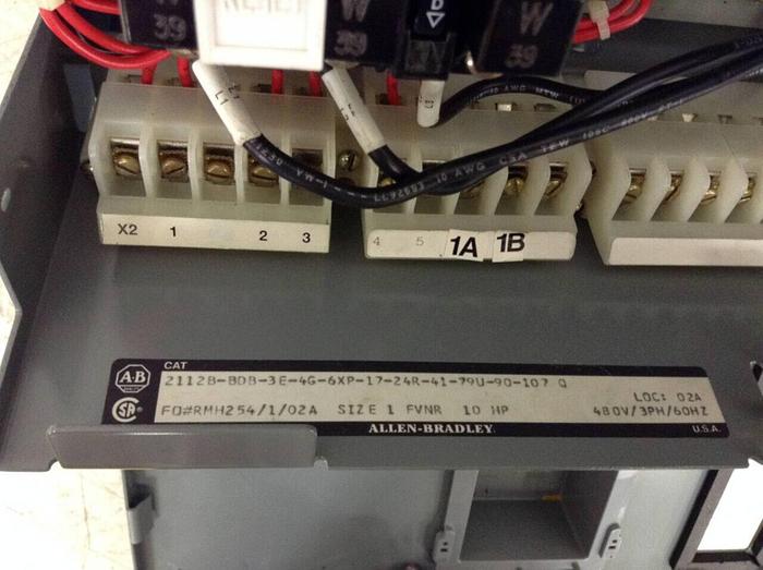 Used ALLEN BRADLEY Circuit Breaker Bucket 2112B-BDB-3E-4G-6XP-17-24R #67836