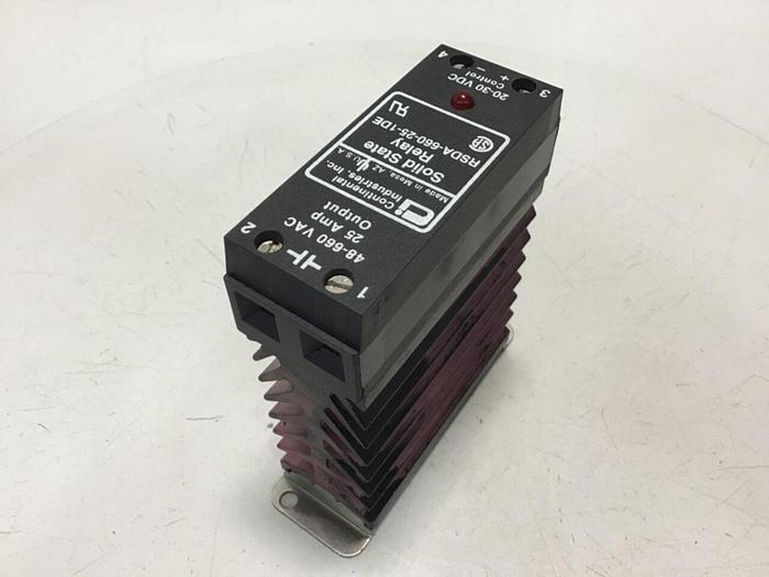 Used CONTINENTAL INDUSTRIES Solid State Relay RSDA-660-25-1DE #134756