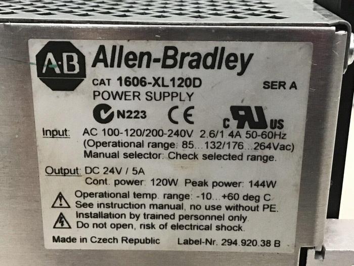 Used ALLEN BRADLEY Power Supply 1606-XL120D #127472