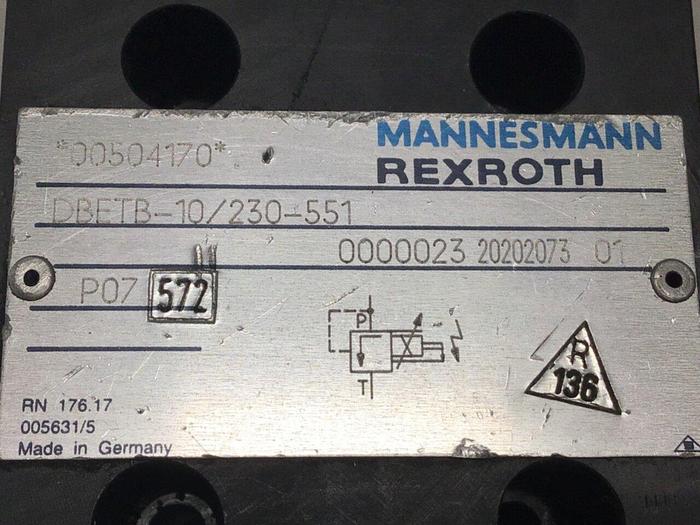 Used MANNESMANN REXROTH Valve DBETB10230551 #97630