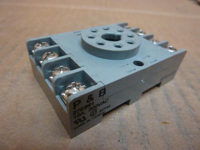 Used SCRAP / DNL / POTTER & BRUMFIELD Relay Socket 27E891 #22389