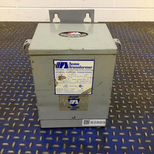 Used ACME ELECTRIC 3 kVA Transformer T-2-53013-4S #96179