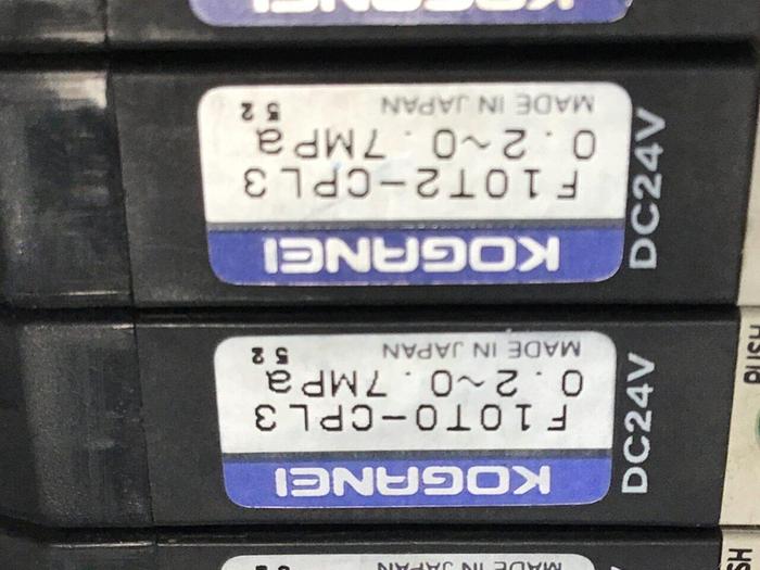 Used KOGANEI Manifold w/ Valves F10M8AJ #120929