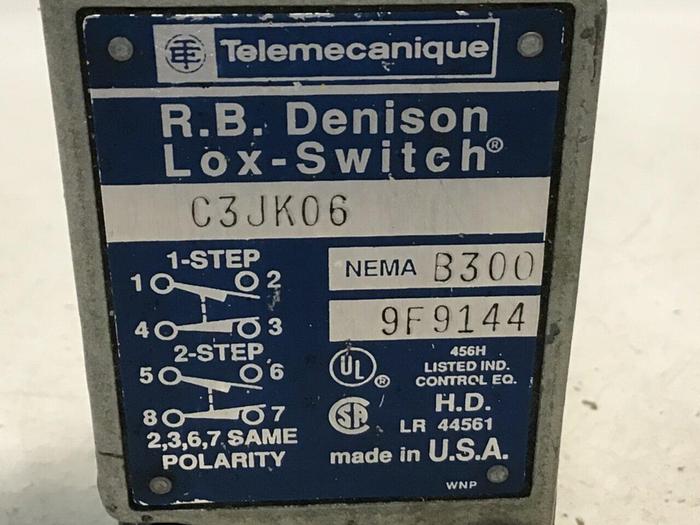 Used TELEMECANIQUE Limit Switch C3JK06 #121461