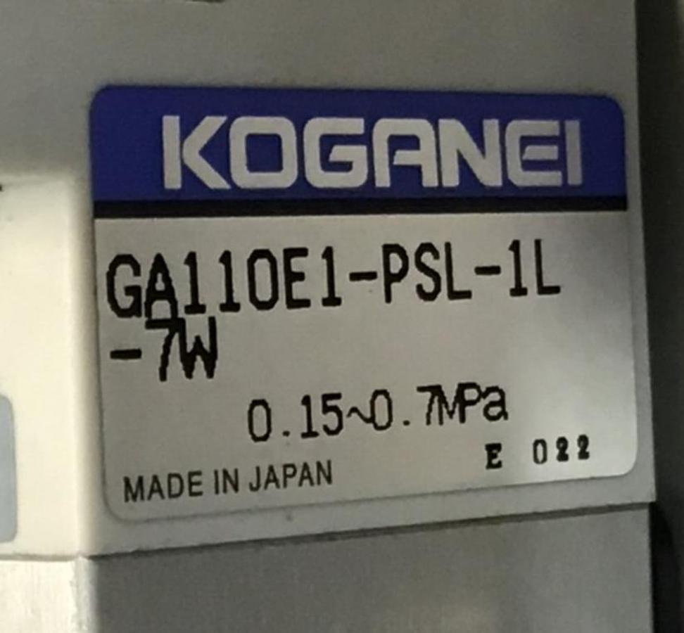 Used KOGANEI Manifold w/ Valves PBM7P-3W USED