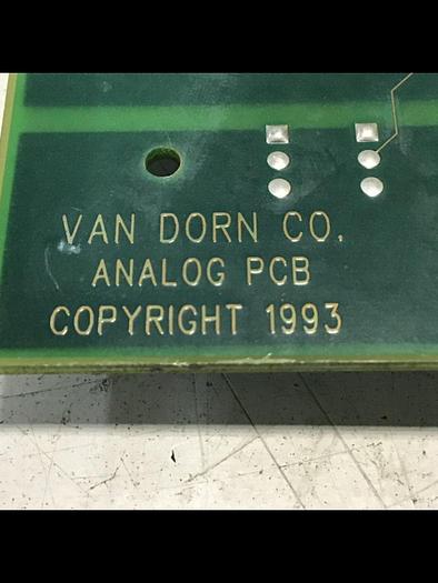 Used VAN DORN Analog Circuit Board 330025 PC330-025 Used