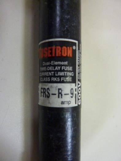 Used BUSSMANN 9 Amp Fuse FRS-R-9 #62398