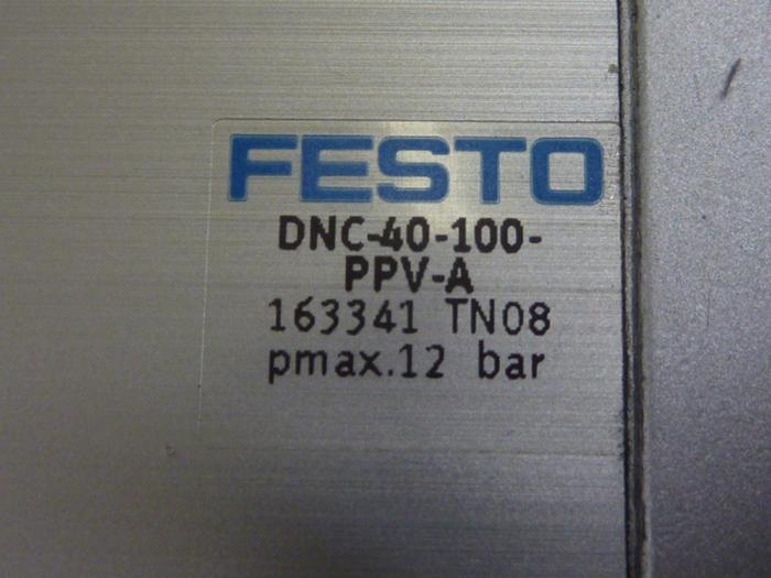 Used FESTO Pneumatic Cylinder DNC-40-100-PPV-A #63923