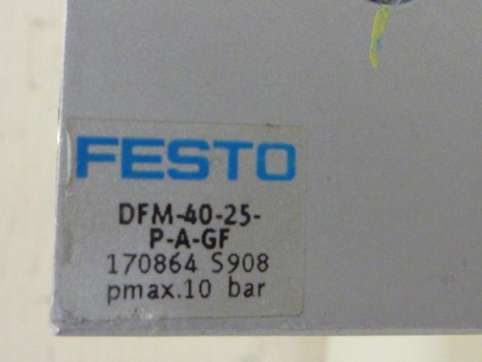 Used FESTO Pneumatic Cylinder DFM-40-25-P-A-GF #57330