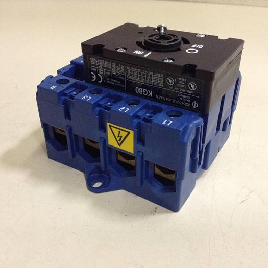 Used KRAUS & NAIMER Manual Motor Controller KG80 #86199