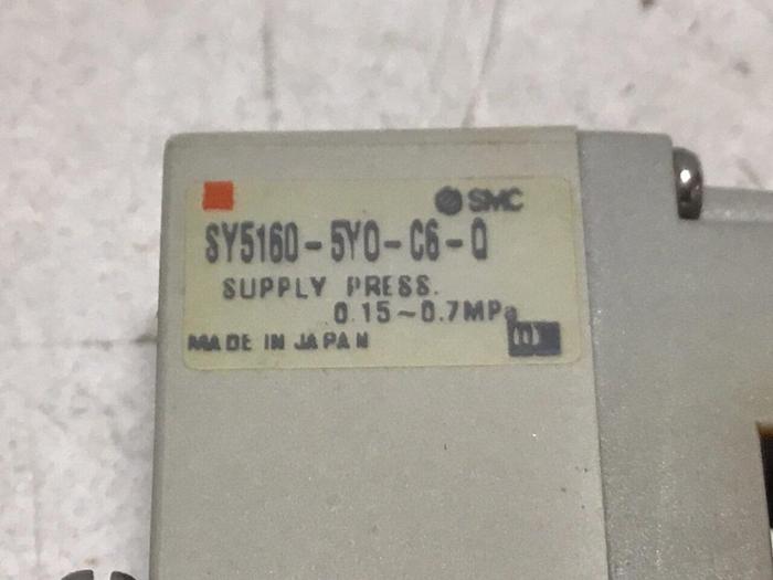 Used SMC Solenoid Valve SY5160-5Y0-C6-0 #124205