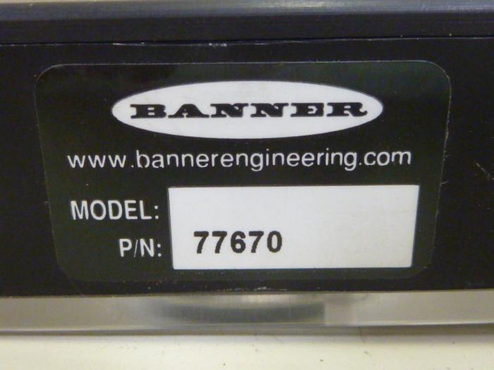 Used BANNER ENGINEERING Ring Light High Intensity 77670 #67660