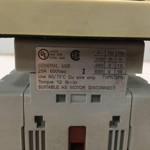 Used ALLEN BRADLEY Load Switch Handle 194E-E25-1753 #96418