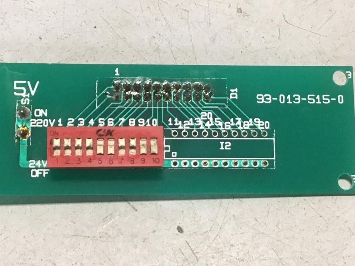 Used MOLD MASTER BackPlane Circuit Board 93-013-515-0 USED