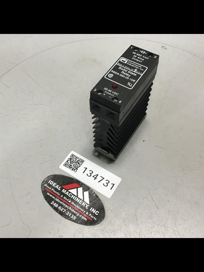 Used CONTINENTAL INDUSTRIES Solid State Relay RSDA-660-25-1DE USED