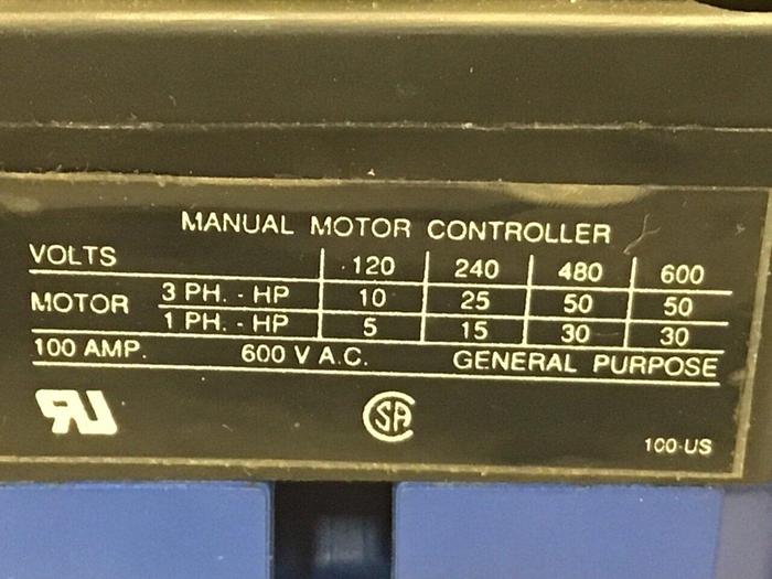 Used KRAUS & NAIMER Manual Motor Control KG100 #125466