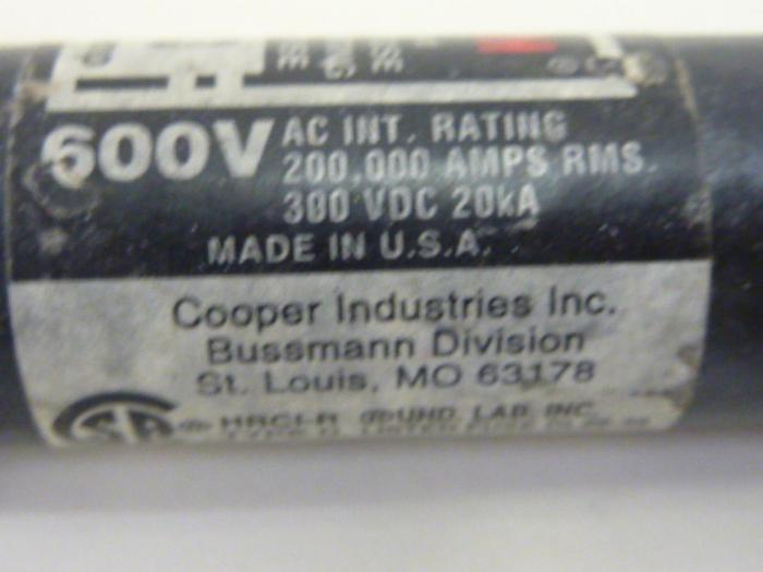 Used FUSETRON / BUSSMANN 3 Amp Fuse FRS-R-3 #47386