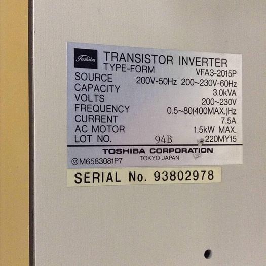 Used TOSHIBA Transistor Inverter VFA3-2015P Used