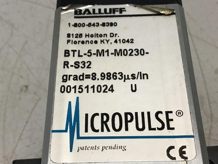 Used BALLUFF Magnetostrictive Positive Sensor BTL-5-M1-M0230-R-S32 #133250