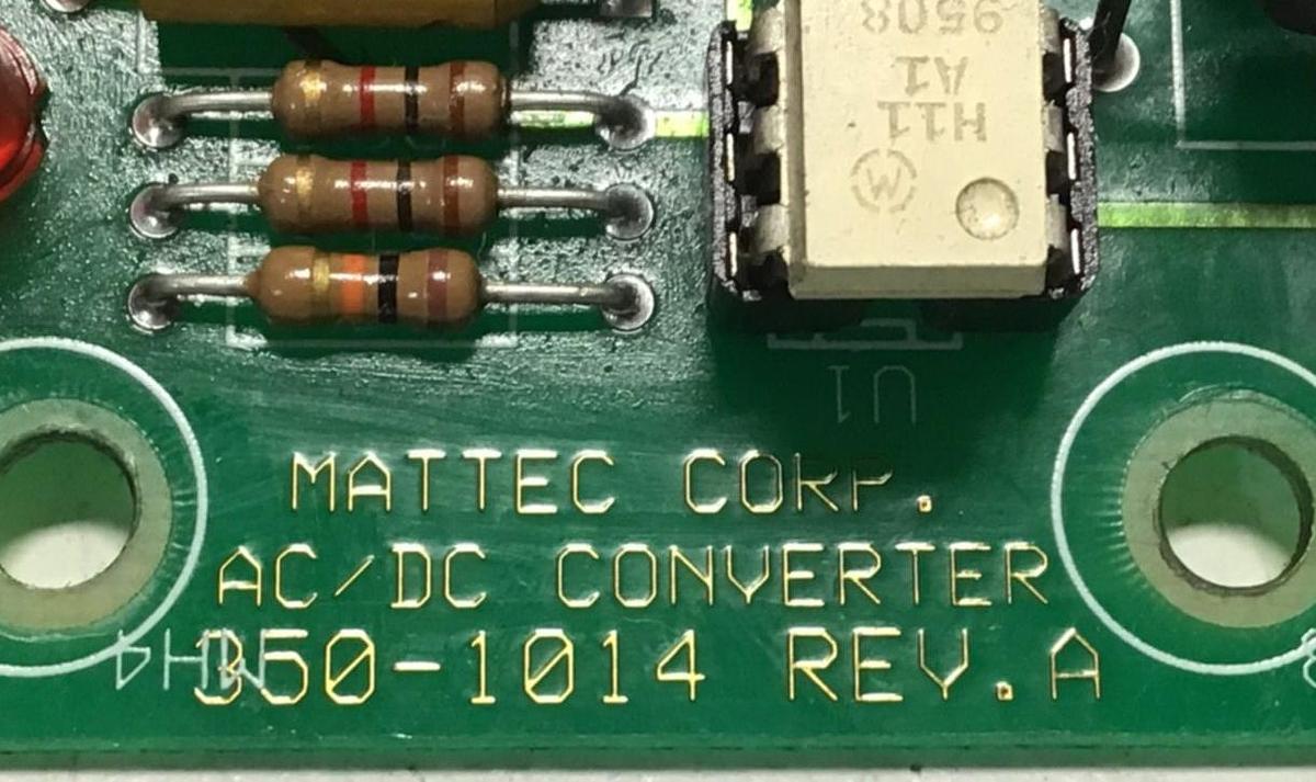 Used MATTEC Circuit Board 350-1014 USED