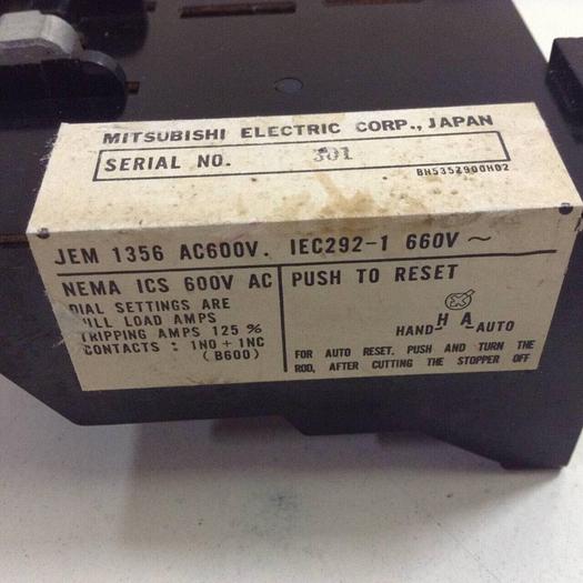Used MITSUBISHI Overload Relay TH-K60KP #85626