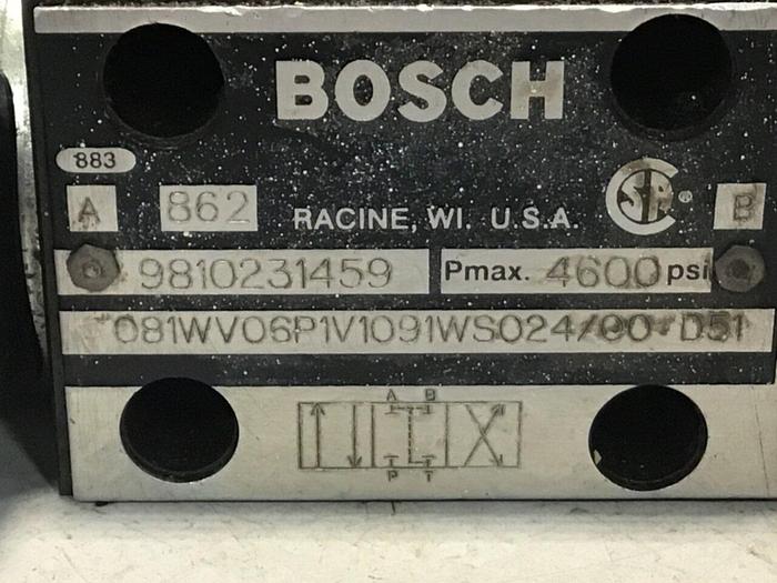 Used BOSCH Relief Valve 9810231459 081WV06P1V1091WS024/00D51 Used