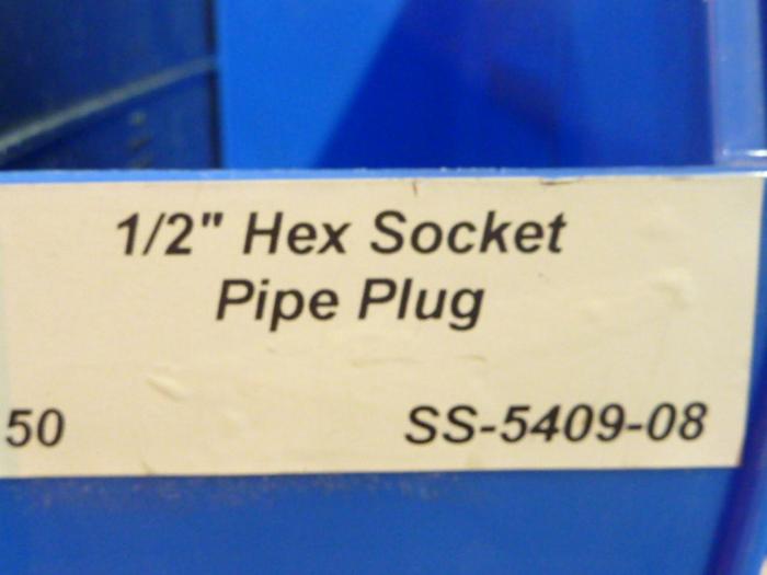 Used PRESSURE CONNECTIONS CORP. Hex Socket SS-5409-08 #40766 DNL SCRAPPED