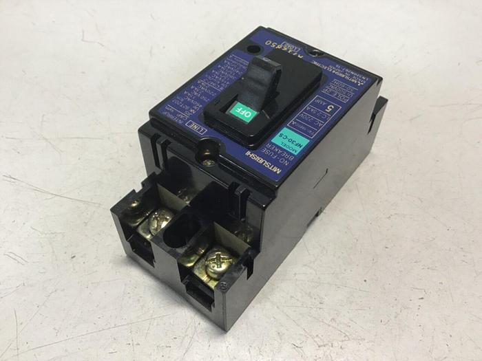 Used MITSUBISHI 5 Amp Circuit Breaker NF30-CS-5 #125080