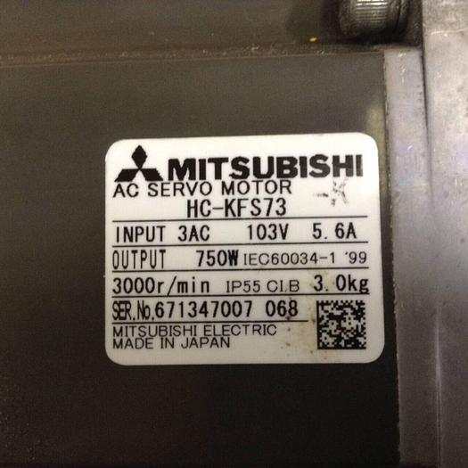 Used MITSUBISHI AC Servo Motor HC-KFS73 Used
