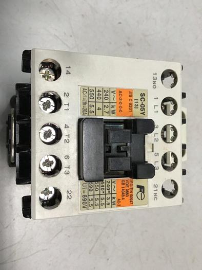 Used FUJI ELECTRIC Contactor SC-05Y 4NC0G011Y #125486