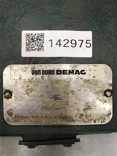 Used RELIANCE ELECTRIC 20 HP Motor P28G7062A Used