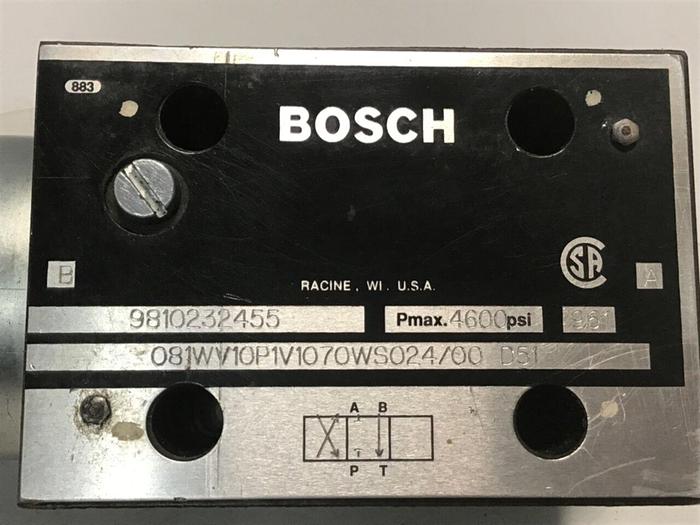 Used BOSCH Valve 9810232455 081WV10P1V1070WS024/00D51 Used