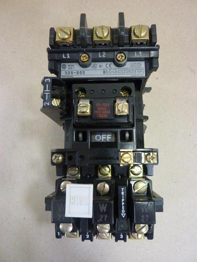 Used ALLEN BRADLEY Starter Size 1 509-BOD SER B W27 #55237