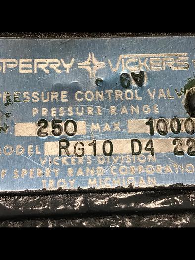 Used VICKERS RG10D422 Pressure Control Valve Used #142530