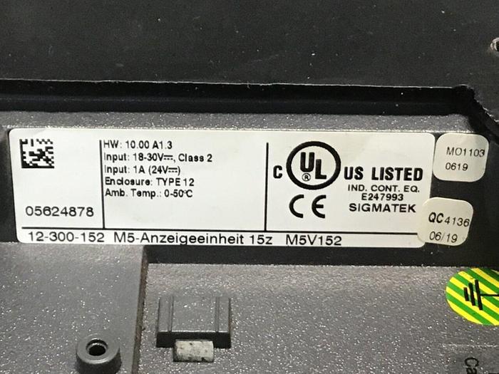 Used SUMITOMO / Van Dorn Demag Control System VDU-NC5 Used