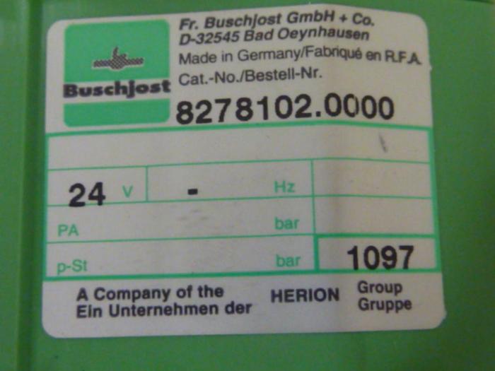 Used BUSCHJOST Circuit Board 8278102.0000 #51186