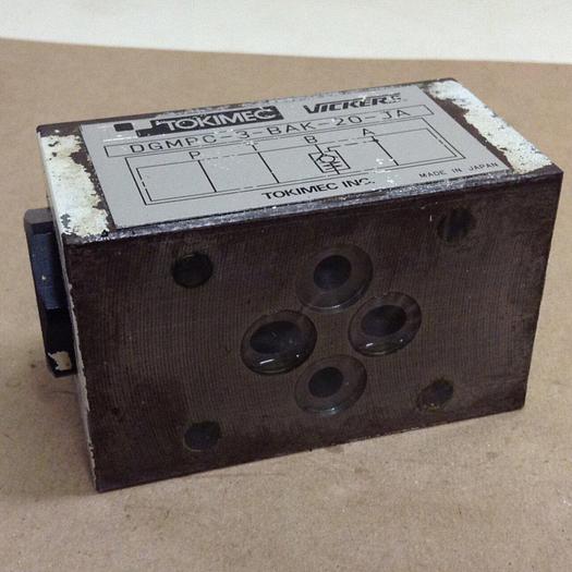 Used TOKIMEC Valve DGMPC3BAK20JA #78630