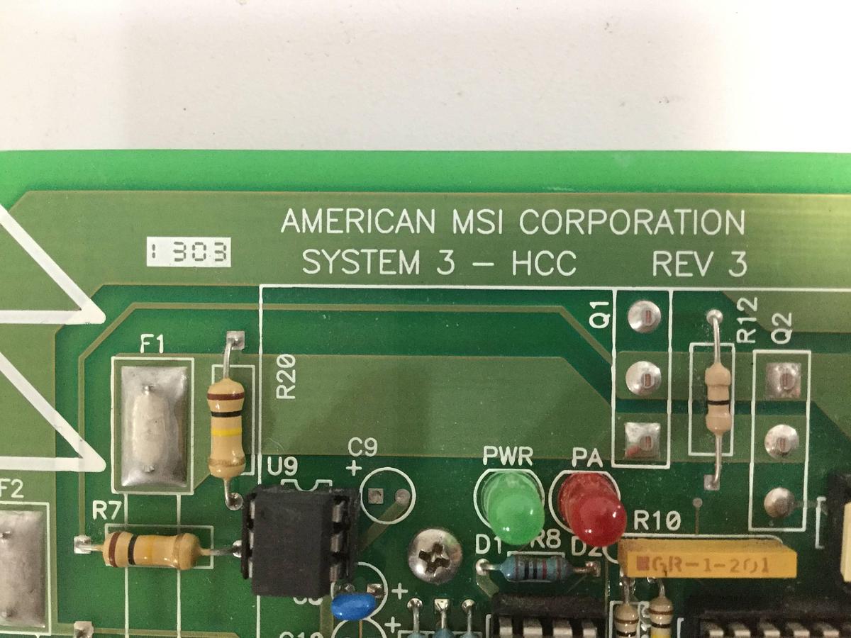 Used AMERICAN MSI Control Board C3201.010.045 Used