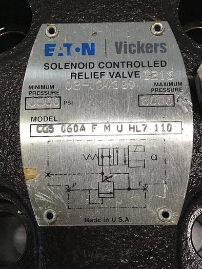 Used VICKERS Valve CG5060AFMUHL7110 Used