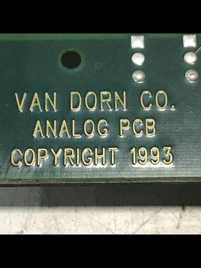 Used VAN DORN Analog Circuit Board 330025 PC330-025 Used