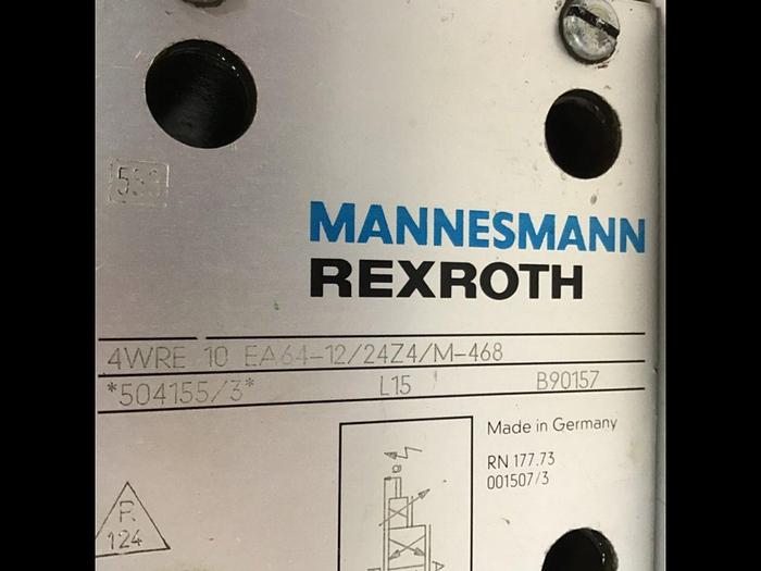 Used MANNESMANN REXROTH Proportional Flow Control Valve 4WRE10EA641224Z4M468 #106008