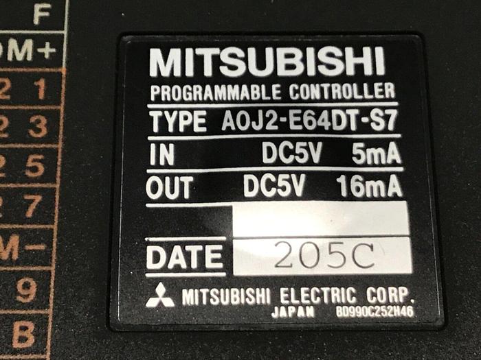 Used MITSUBISHI Programmable Controller A0J2-E64DT-S7 #118609