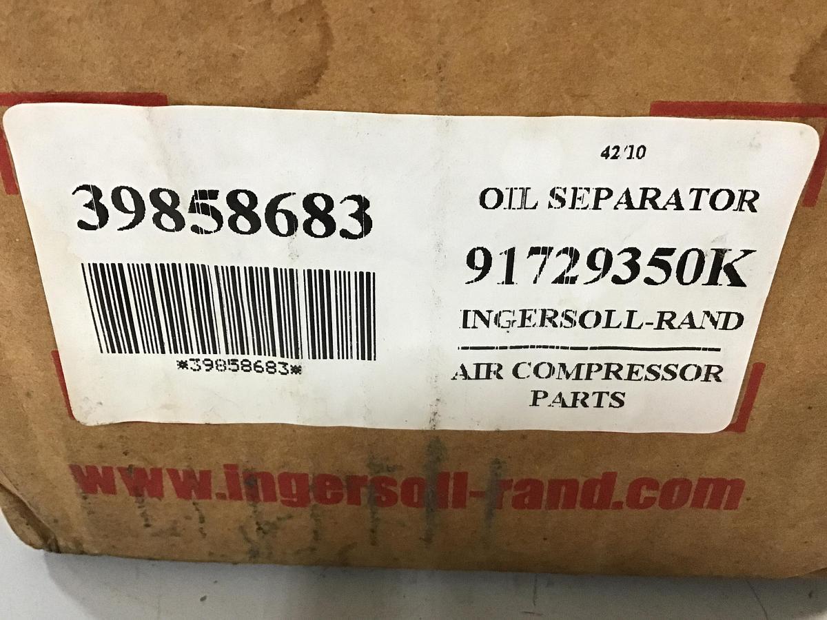 Used INGERSOLL RAND 91729350K Oil Separator Filter Used #141185