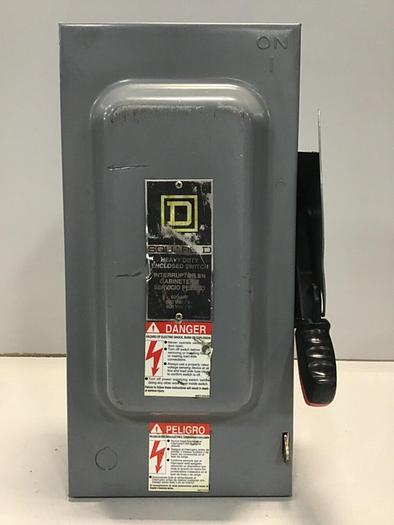Used SQUARE D Safety Disconnect Switch H362 F1 #130007