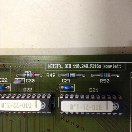 Used NETSTAL Circuit Board DIO 110.2409216A #77975