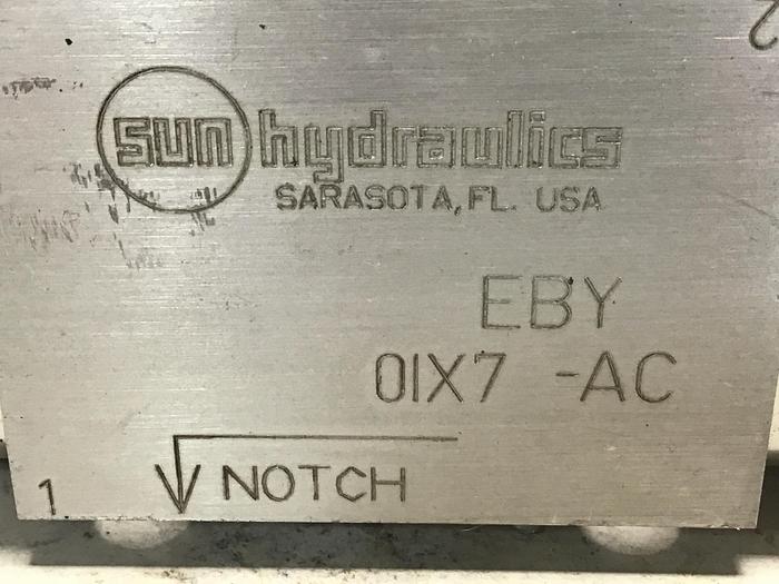 Used SUN HYDRAULICS 01X7-AC Valve Used #142004