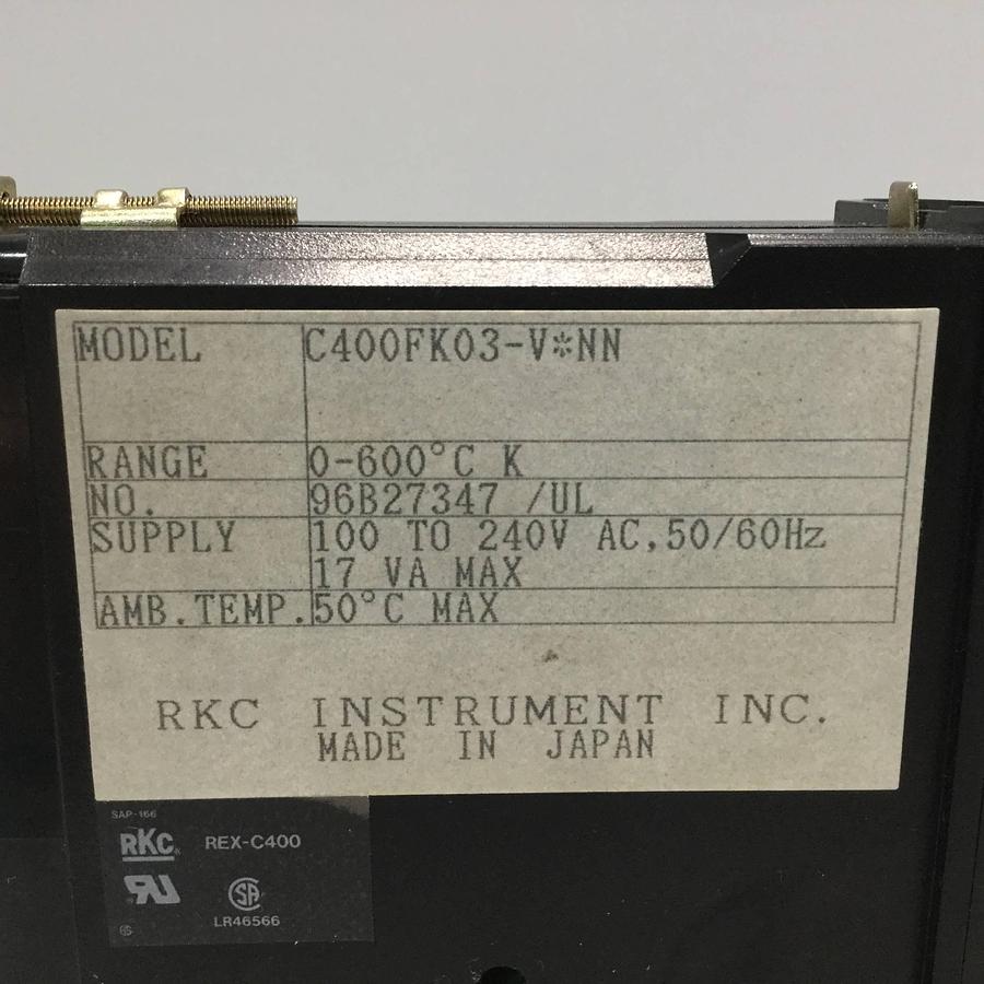 Used RKC Temperature Control REX-C400FK03VNN USED