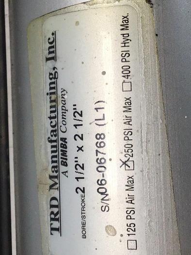 Used TRD MANUFACTURING INC Cylinder 2.5X2.5 #118966