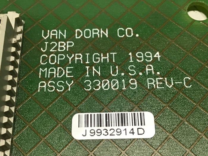 Used VAN DORN Circuit Board 330019 PC330-019 330-019 Used